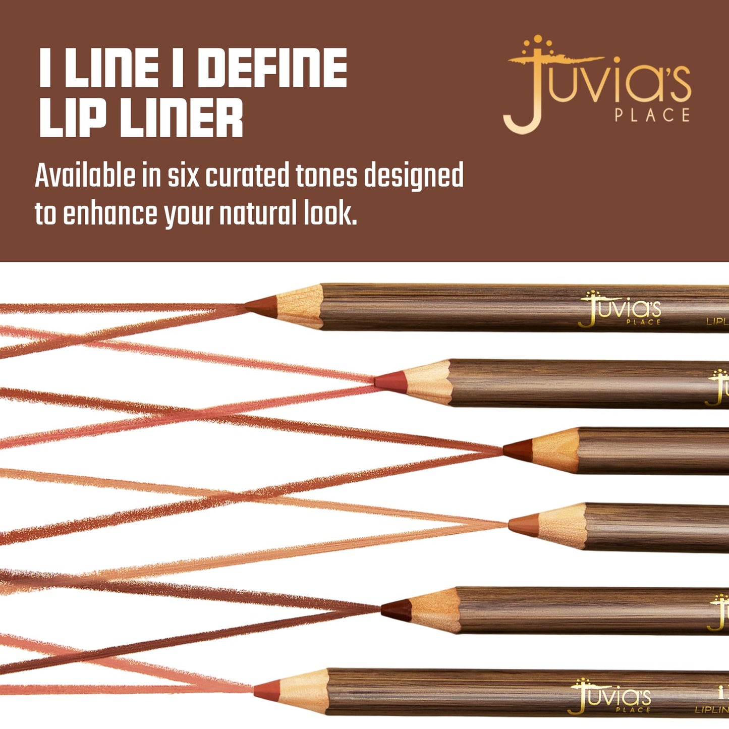 Juvia's Place I Line I Define Lip Liner - Mocha Mischief - Long-Lasting Lip Liner with Hydrating Formula, Smooth Glide, Sharpenable Pencil for Precise Beauty & Personal Care Juvia's Place