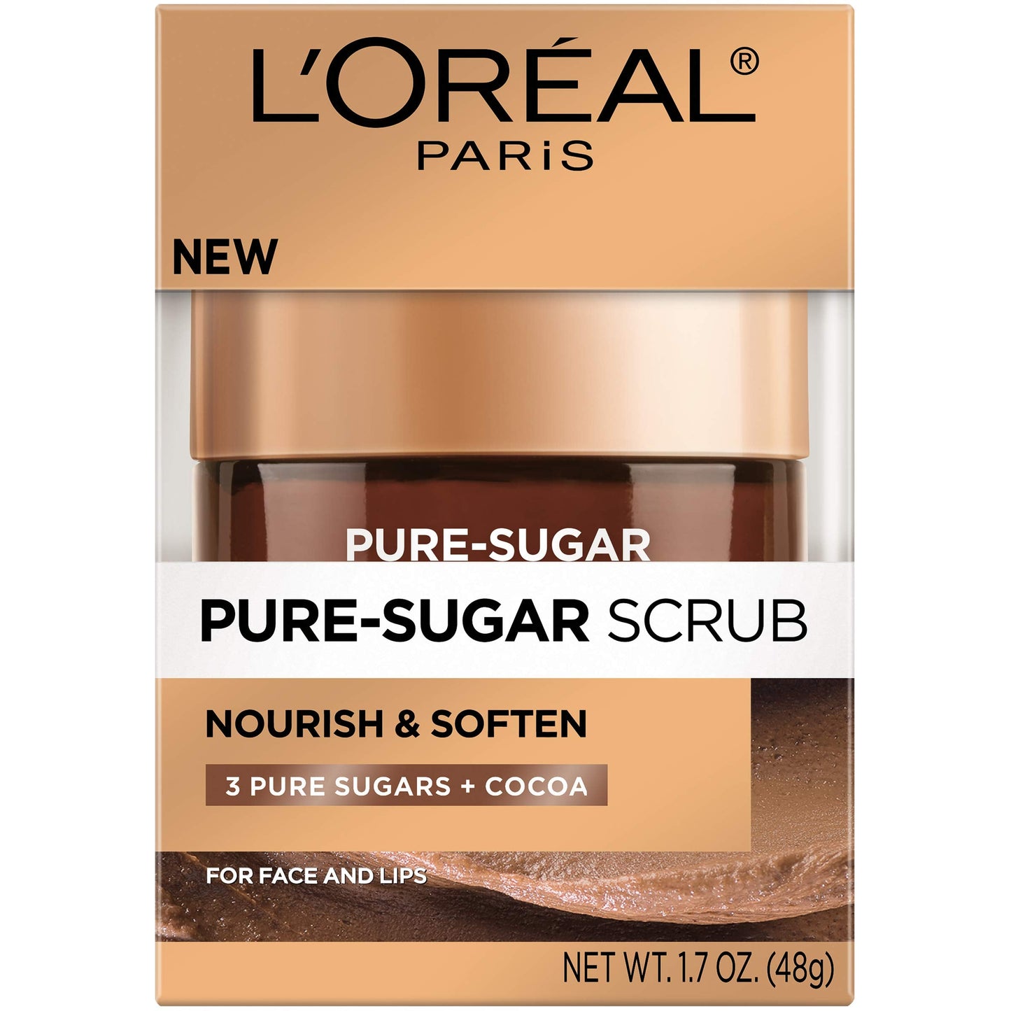 L’Oreal Paris Skincare Pure Sugar Scrub Nourish and Soften, 1.7 oz. Beauty & Personal Care L'Oreal Paris