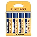 Burt's Bees 100% Natural Moisturizing Lip Balm, Vanilla Bean - 4 Tubes Beauty & Personal Care Burt's Bees