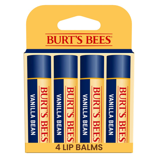 Burt's Bees 100% Natural Moisturizing Lip Balm, Vanilla Bean - 4 Tubes Beauty & Personal Care Burt's Bees