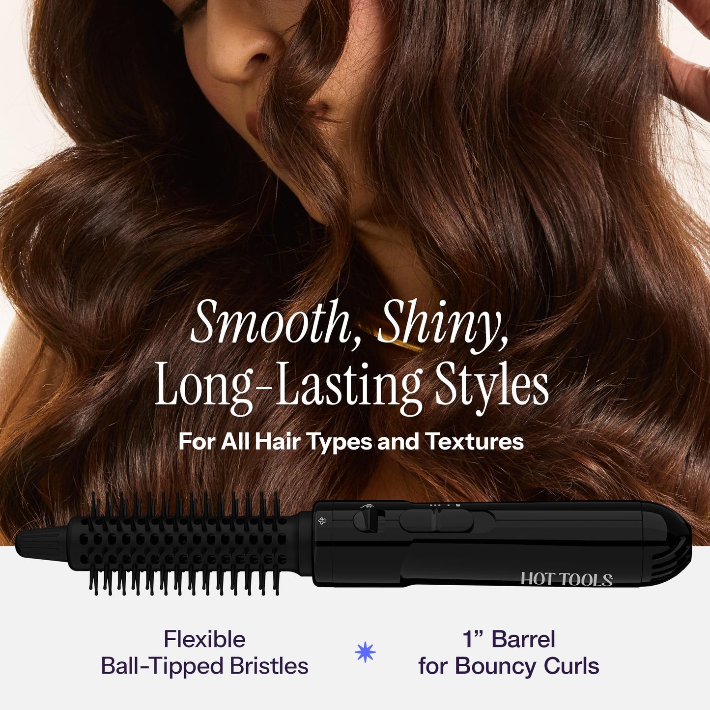 HOT TOOLS Pro Artist Hot Air Styling Brush | Style, Curl and Touch Ups (1-1/2”) Beauty & Personal Care HOT TOOLS