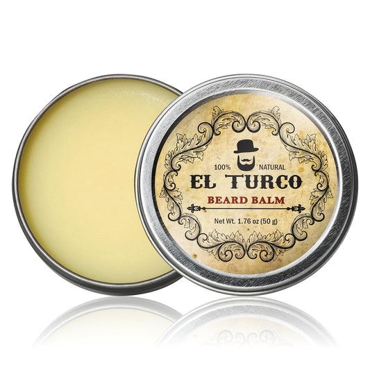 EL TURCO Beard Balm for Men with Shea Butter & Cocoa Butter, Natural Beeswax for Softening, Conditioning & Light Hold, Daily Grooming for Thick, Dry Beauty and Personal Care EL TURCO