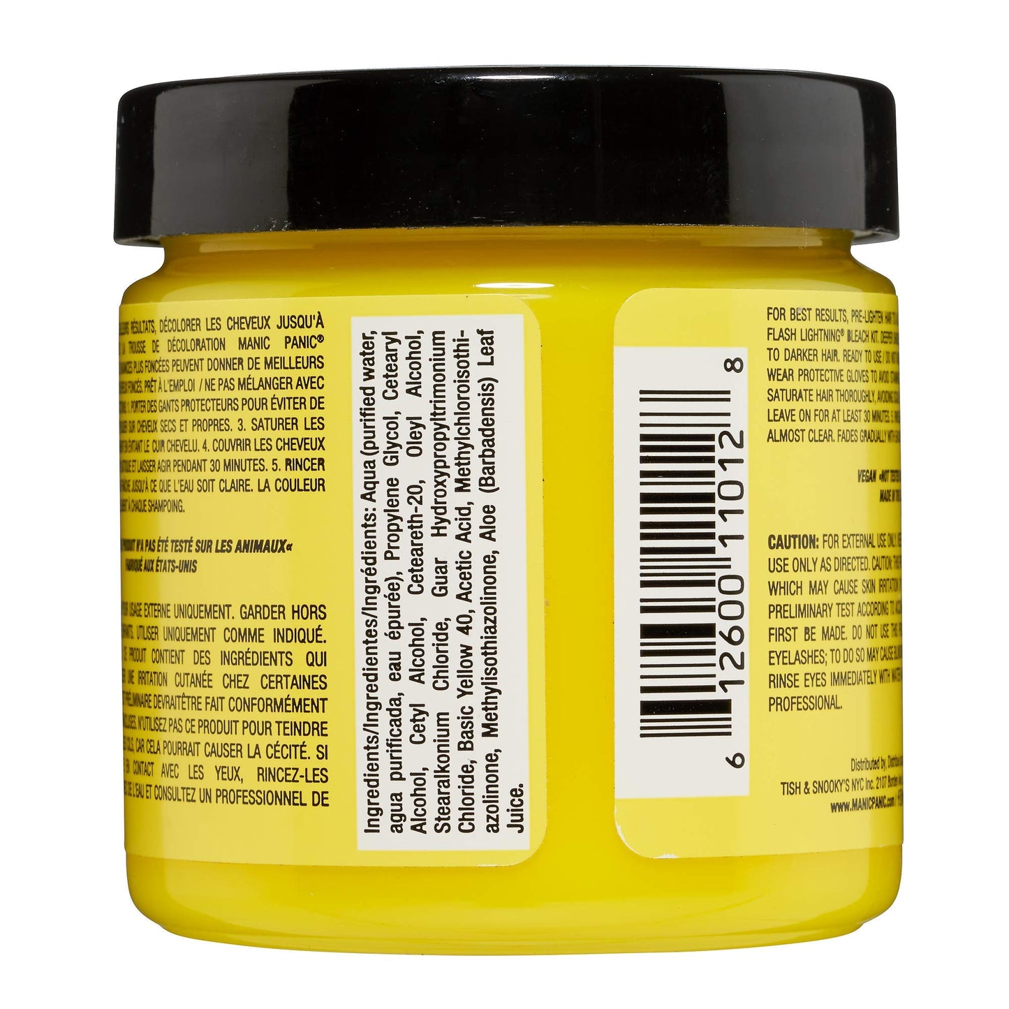 MANIC PANIC Classic Electric Banana Semi Permanent Hair Color - Bright Neon Yellow Hair Dye for Women & Men That Lasts 4-6 Weeks - Vegan, Ammonia Beauty & Personal Care MANIC PANIC