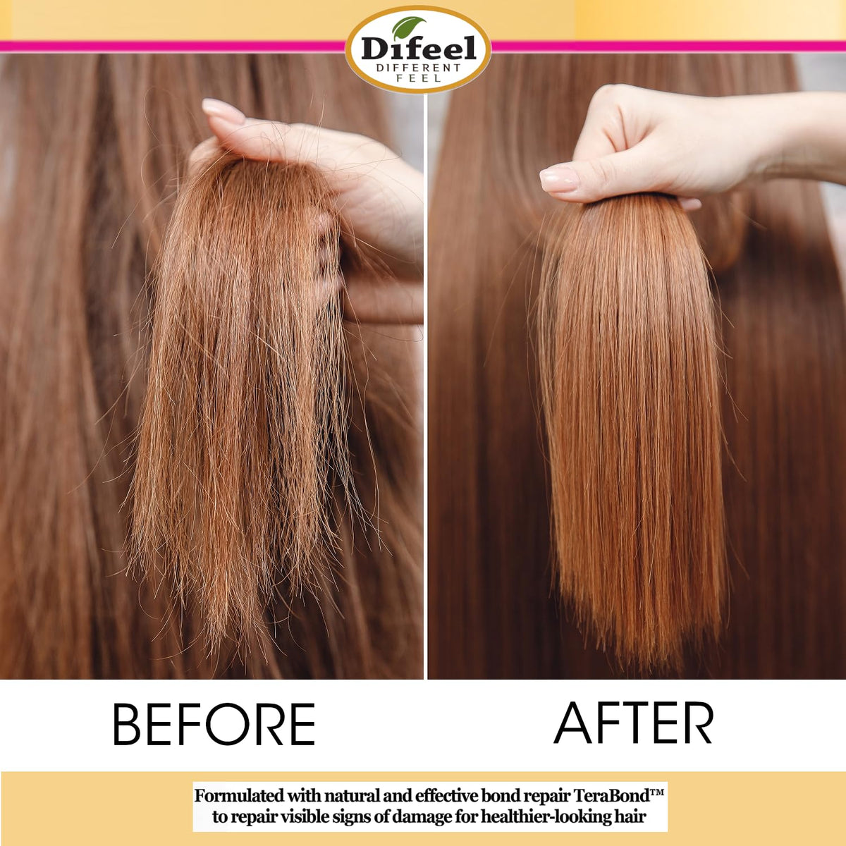 Difeel Bond & Repair Sulfate Free Shampoo, 33.8 oz - Restorative Bond Shampoo for Natural Hair