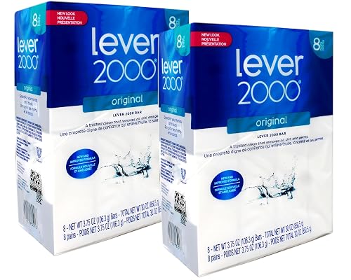 Lever 2000 Original Bar Soap, for Hands and Body, 8 Bars, 3.75 oz Each - 2 Pack Beauty & Personal Care Lever 2000