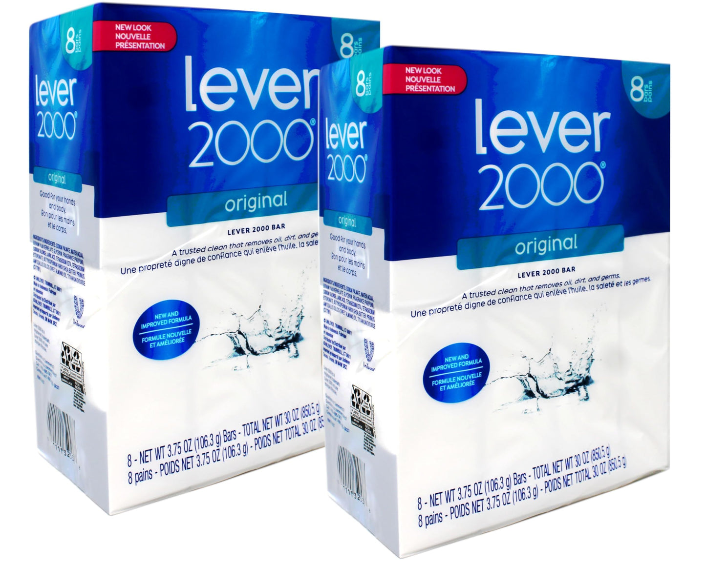 Lever 2000 Original Bar Soap, for Hands and Body, 8 Bars, 3.75 oz Each - 2 Pack Beauty & Personal Care Lever 2000