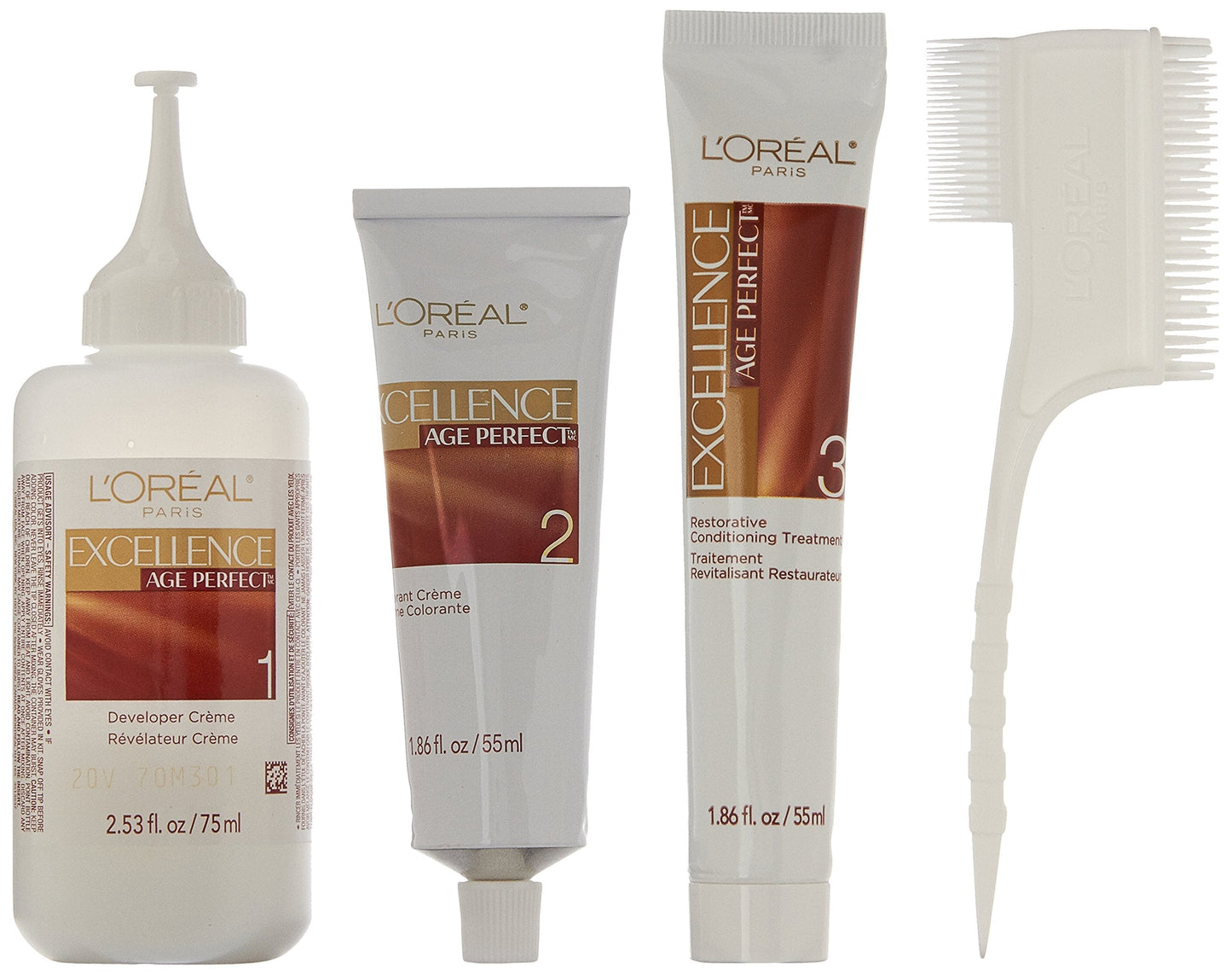 L'Oreal Paris Excellence Age Perfect Layered Tone Flattering Color, 8N Medium Natural Blonde Set (Packaging May Vary) Beauty & Personal Care L'Oreal Paris