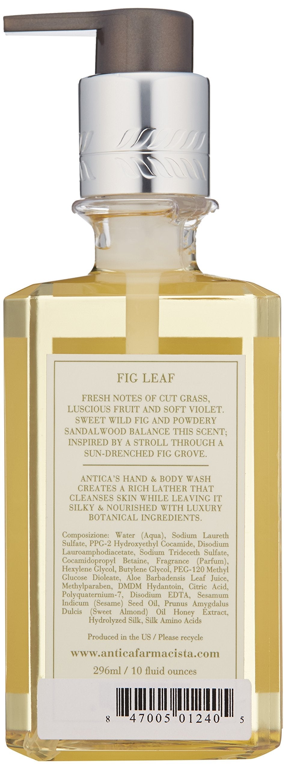 Antica Farmacista Hand & Body Wash - Luxury Nourishing Body Wash - Hydrating Hand Cleansing Wash - Bath & Body Gift - Fig Leaf, 10 fl oz Beauty & Personal Care Antica Farmacista