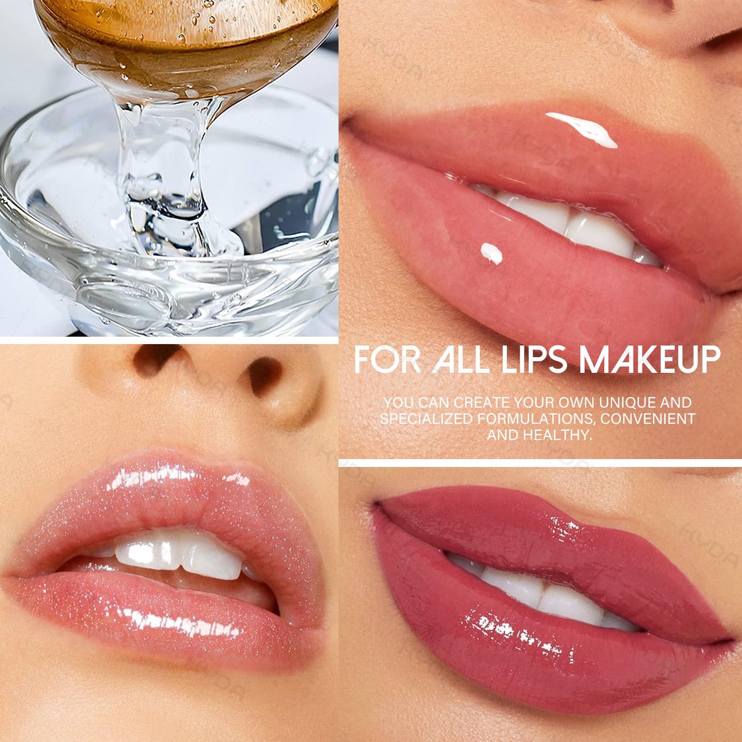 KYDA 200ML Moisturize Lip Gloss Base,Material Lip Makeup Primers, Non-Stick Lipstick Primer Lip Gloss Base for DIY Handmade Lip Balms Lip Gloss-200g Beauty & Personal Care KYDA