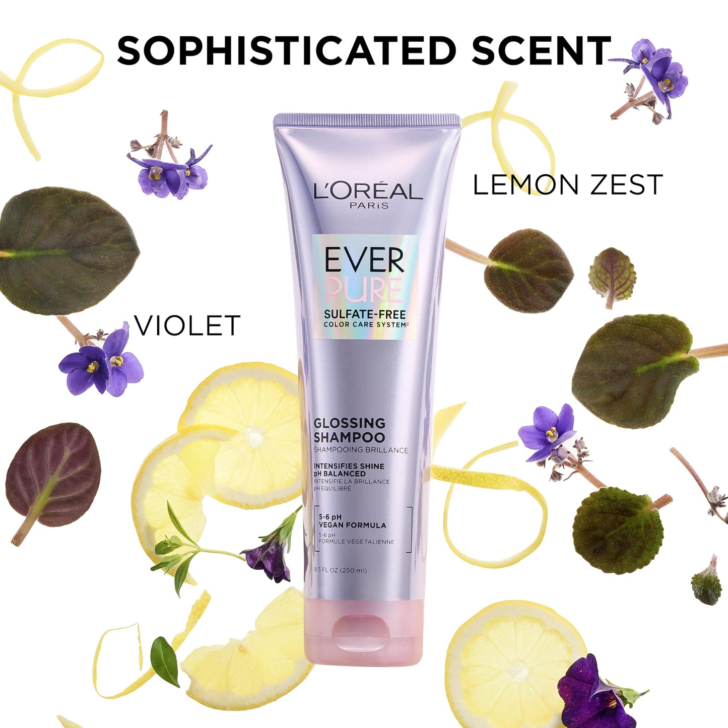 L'Oreal Paris Sulfate Free Glossing Conditioner, Intensifies Hair Shine & Smoothness, pH Balanced & Argan Oil Infused Vegan Hair Care, EverPure, 8.5 Beauty & Personal Care L'Oreal Paris