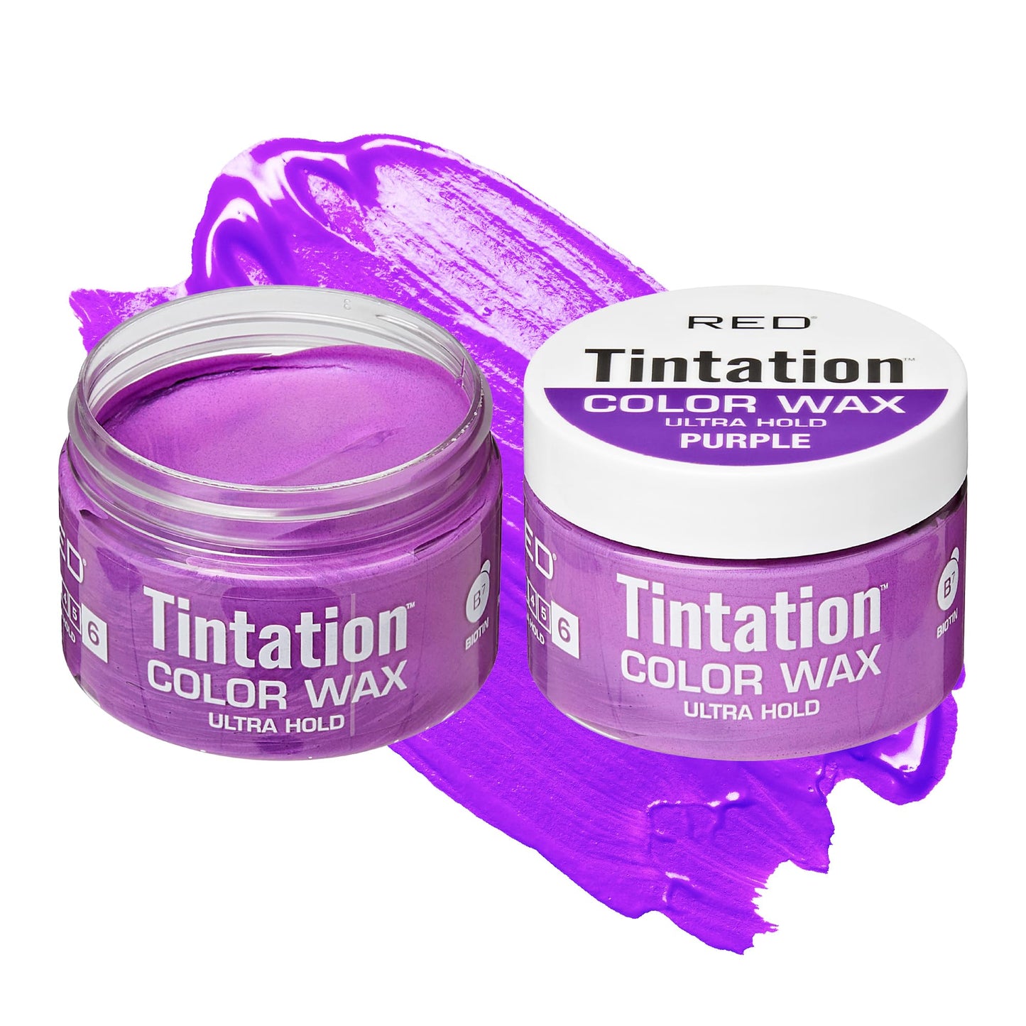 Red by Kiss Tintation Temporary Hair Color Wax - Vivid Instant Color, Ultra Hold, Water & Sweat Resistant, Curly Hair Safe, Non-Drying & Damage-Free Beauty & Personal Care Red by Kiss