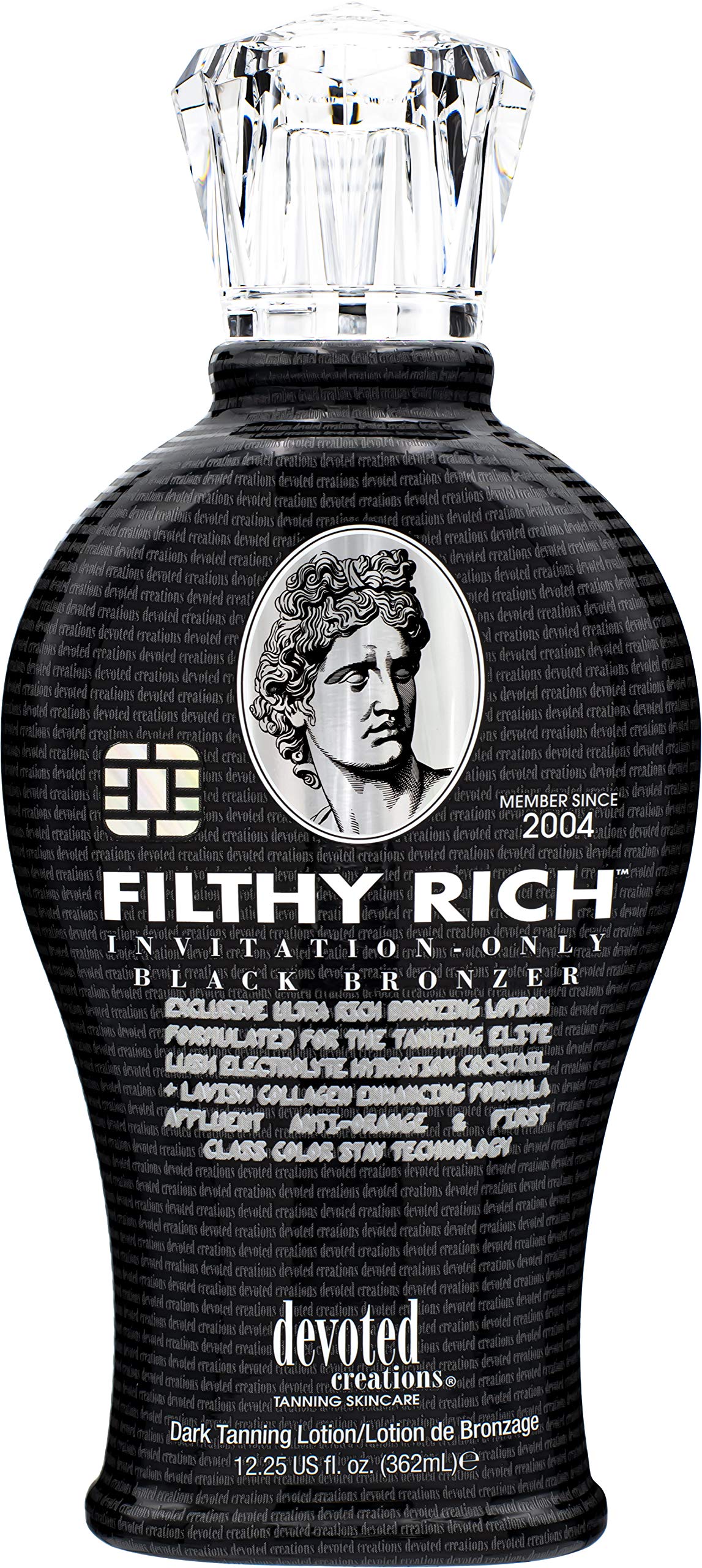 Devoted Creations Filthy Rich - Luxurious Dark Bronzing Formula with Anti-Orange Technology and High Levels of DHA, Natural, & Cosmetic Bronzers for