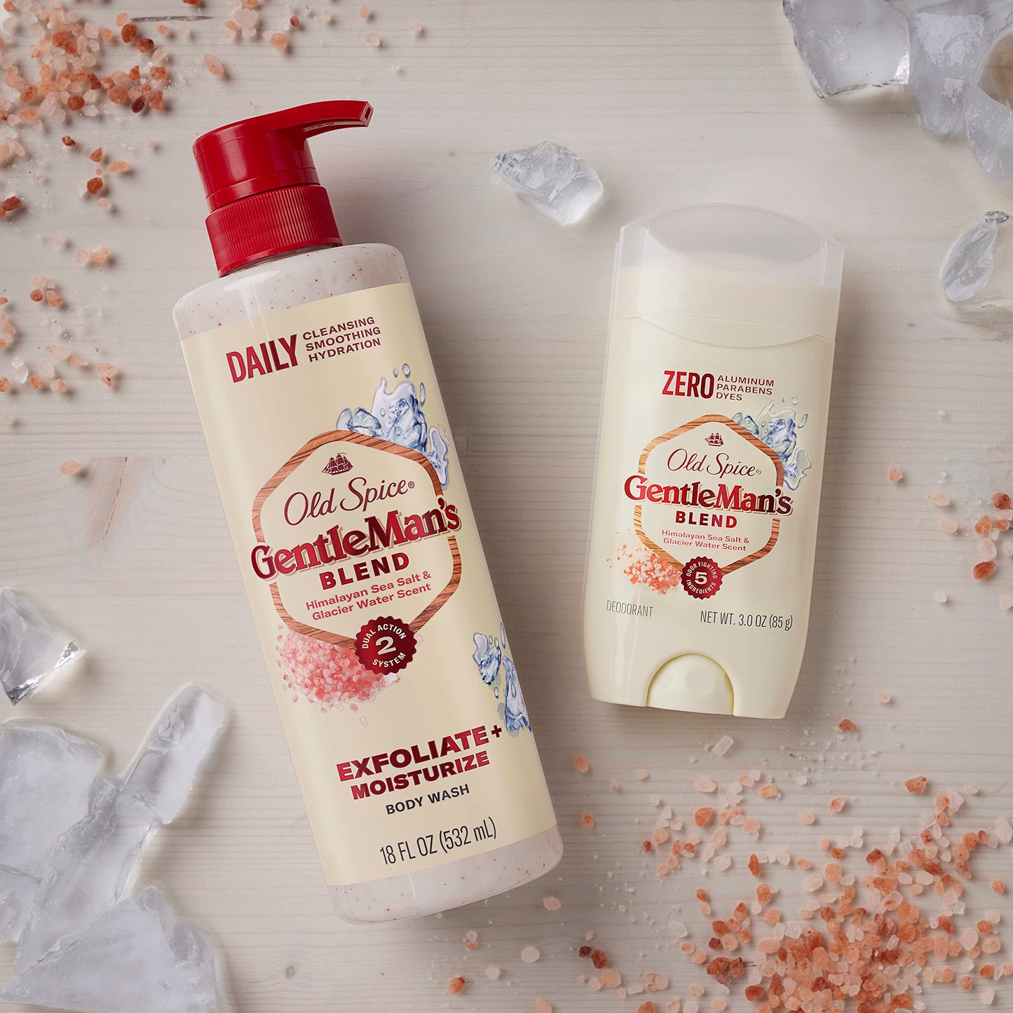 Old Spice Gentleman's Blend Exfoliating Body Wash, Himalayan Sea Salt, 532 ml Beauty & Personal Care Old Spice