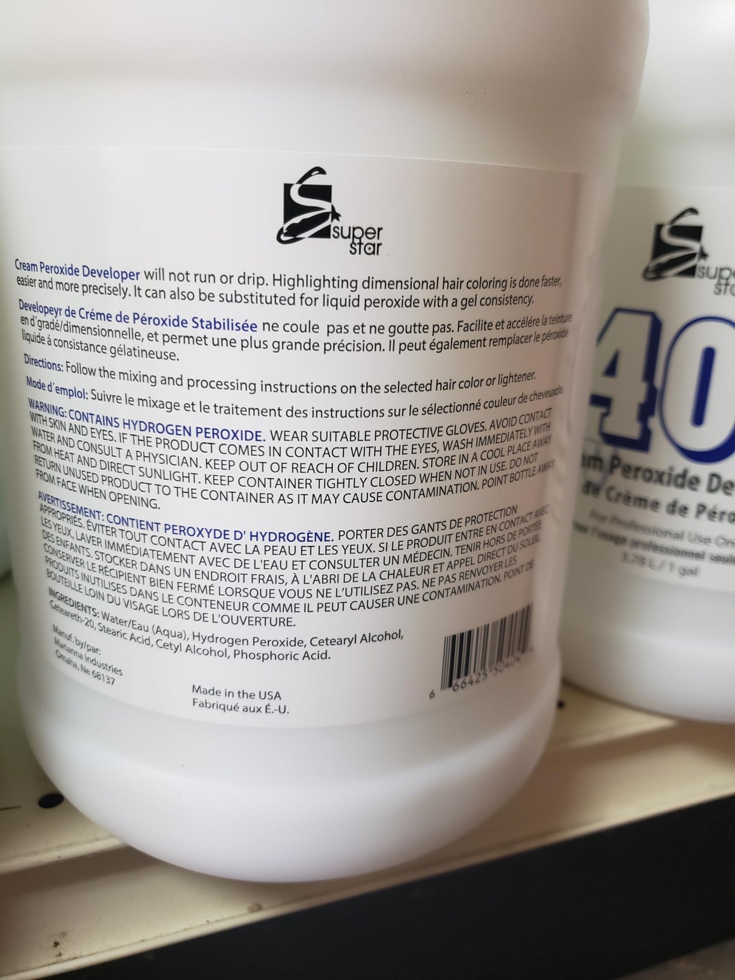 Super Star Stabilized Cream Peroxide Developer, 40v Hc-50404 Beauty & Personal Care Super Star