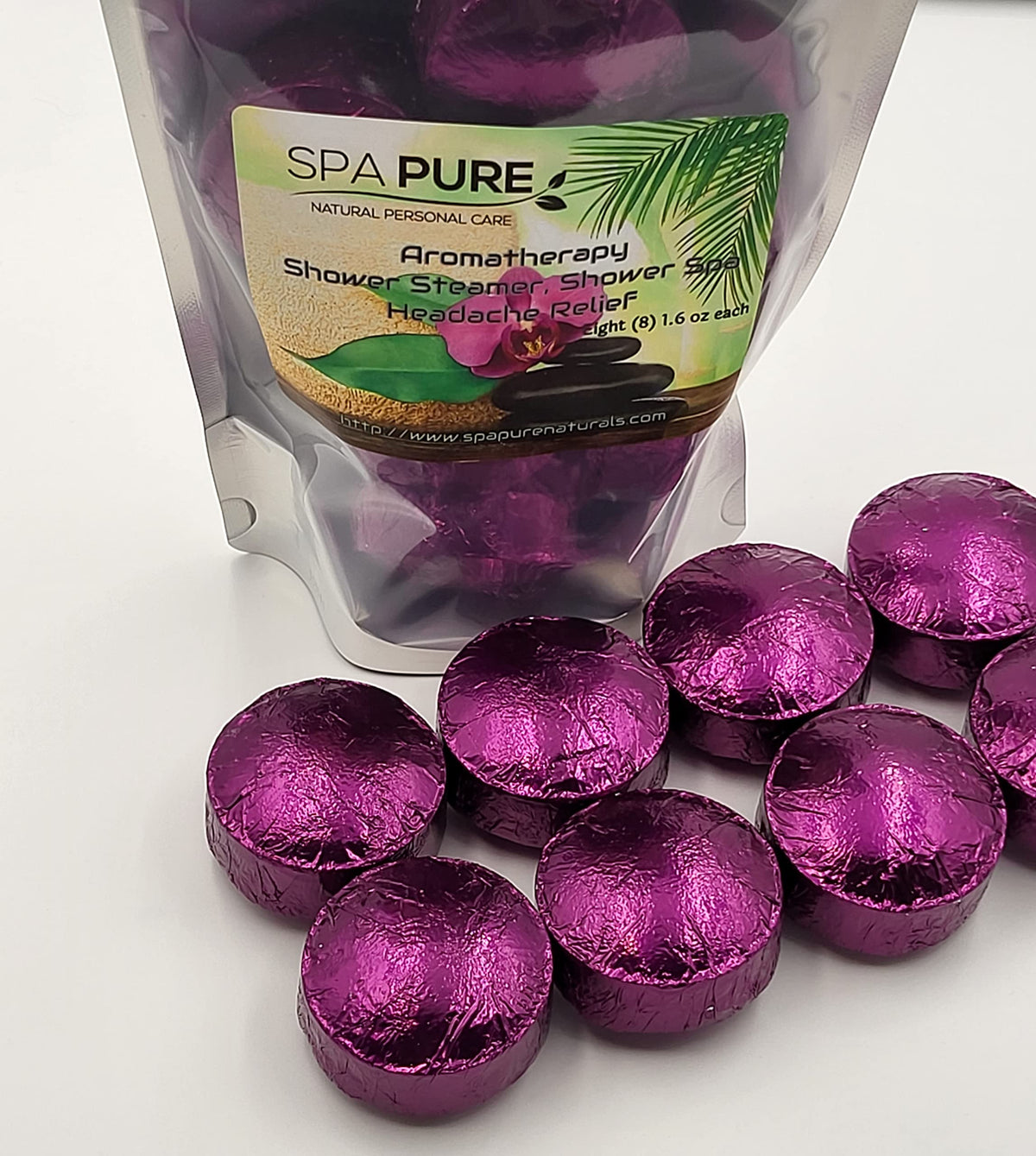 Spa Pure Eucalyptus & Lavender Aromatherapy: Shower Bombs USA Made with 100% Natural/Organic Essential Oils - Transform Your Shower (8 Count) Pack… Beauty & Personal Care Spa Pure