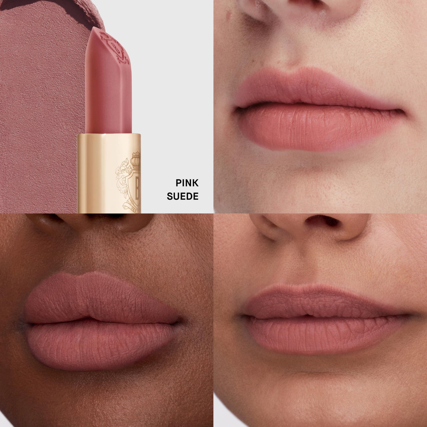 Bobbi Brown Luxe Cashmere Matte Lipstick | Non-Drying, Hydrating, Ultra-Matte Finish | Yellow Flower Complex, 0.12 Ounce, Pink Suede Beauty & Personal Care Bobbi Brown