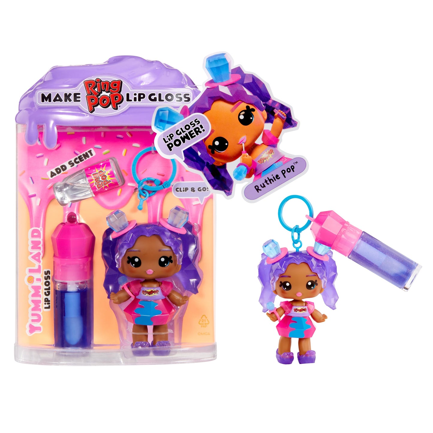 Yummiland Lip Gloss Doll- Licensed Sweets- Ring Pop Beauty & Personal Care Yummiland