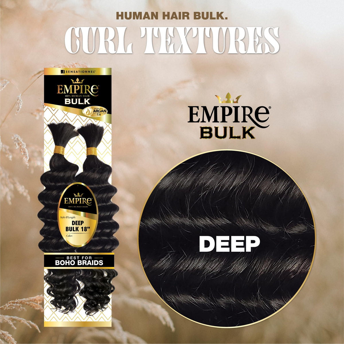 Sensationnel Empire Bulk Braiding-Deep,1 pack 18 inch, S27/613