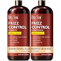 DEL SUR Frizz Control Shampoo and Conditioner Set | 16 fl oz Each | with Camellia Japonica, Shea Butter & Avocado Oil | Smoothing & Anti Frizz Beauty & Personal Care DEL SUR