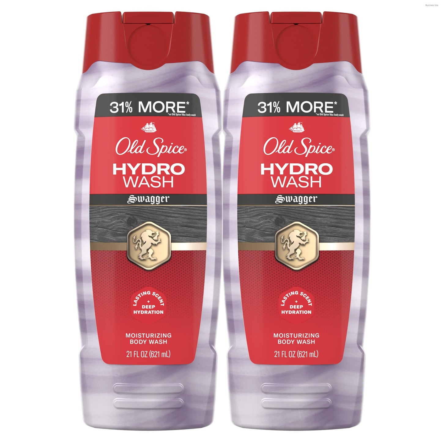 Old Spice Moisturizing Body Wash for Men, Hydro Wash, 2-in-1 Long Lasting Scent & Deep Hydration, 24/7 Shower Fresh, Swagger Scent, 21 oz (Pack of 2) Beauty & Personal Care Old Spice