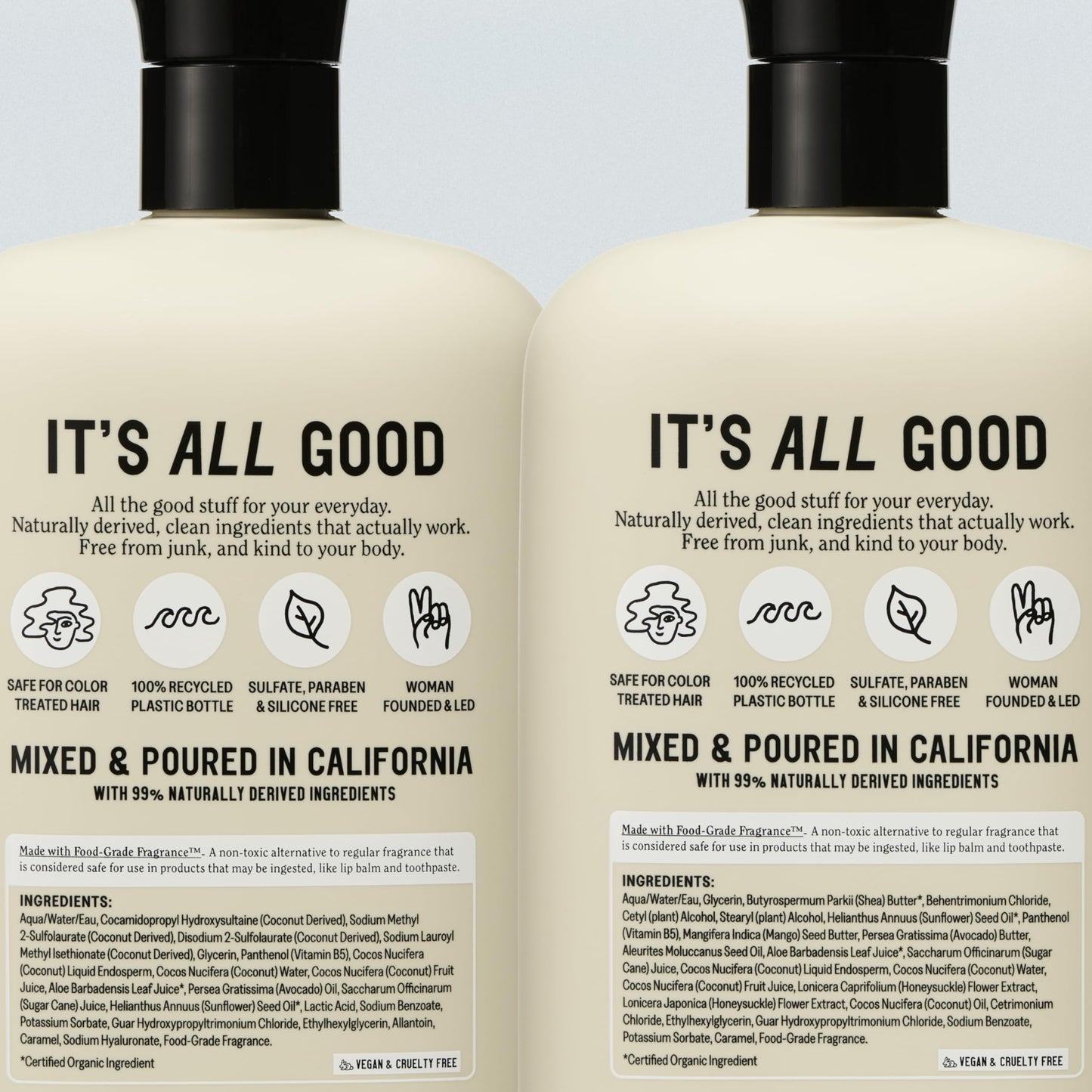 California Naturals Classic Clean Toasted Coconut Shampoo and Conditioner Set, Hair Care for Women & Men, Natural, Vegan, Cruelty, Silicone, Paraben Beauty & Personal Care California Naturals