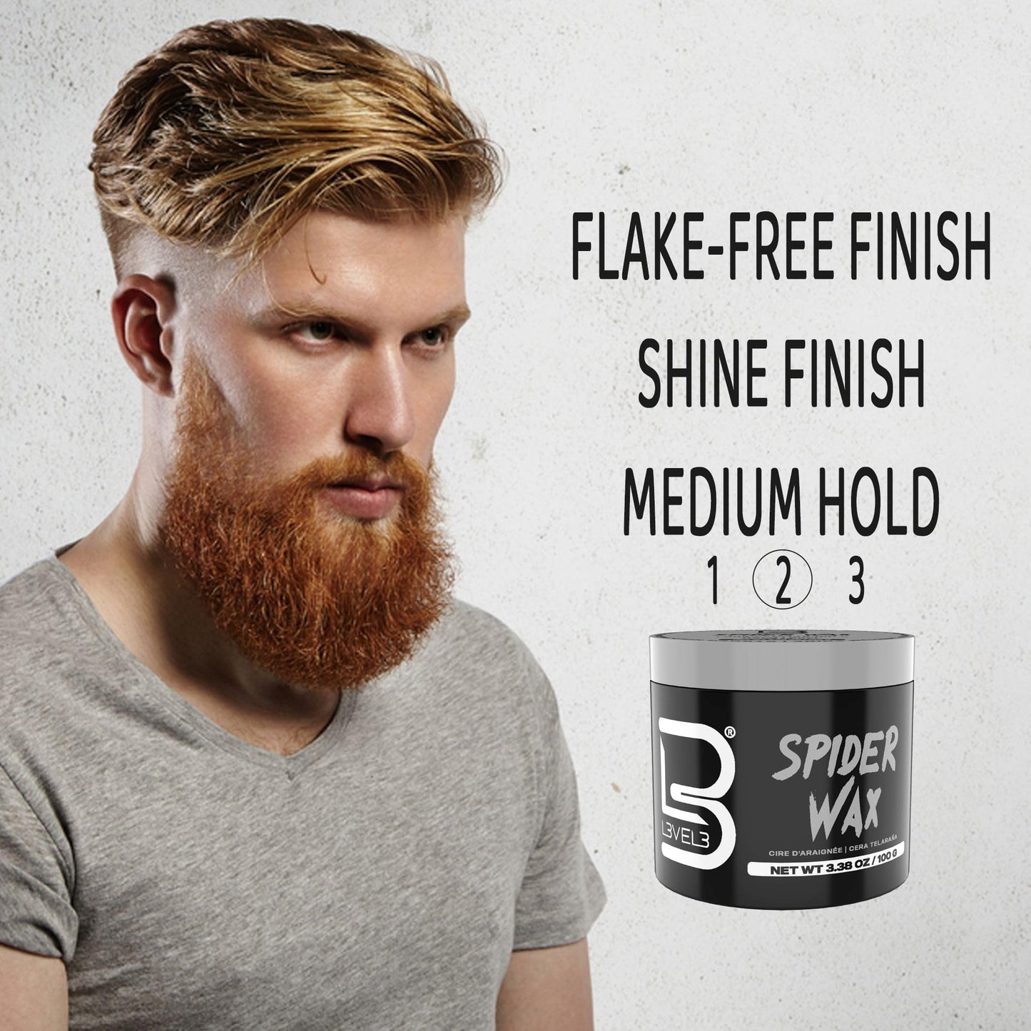 L3 Level 3 Spider Wax - Long Lasting and Strong Hold Improve Your Hair Volume and Texture Beauty & Personal Care L3