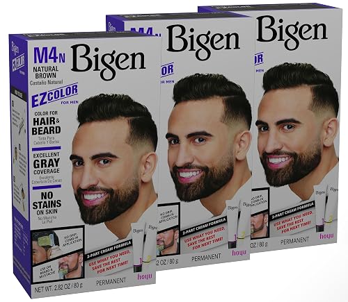 M4n Bigen EZ Color for Men Natural Brown - 3 Pack Beauty & Personal Care Bigen