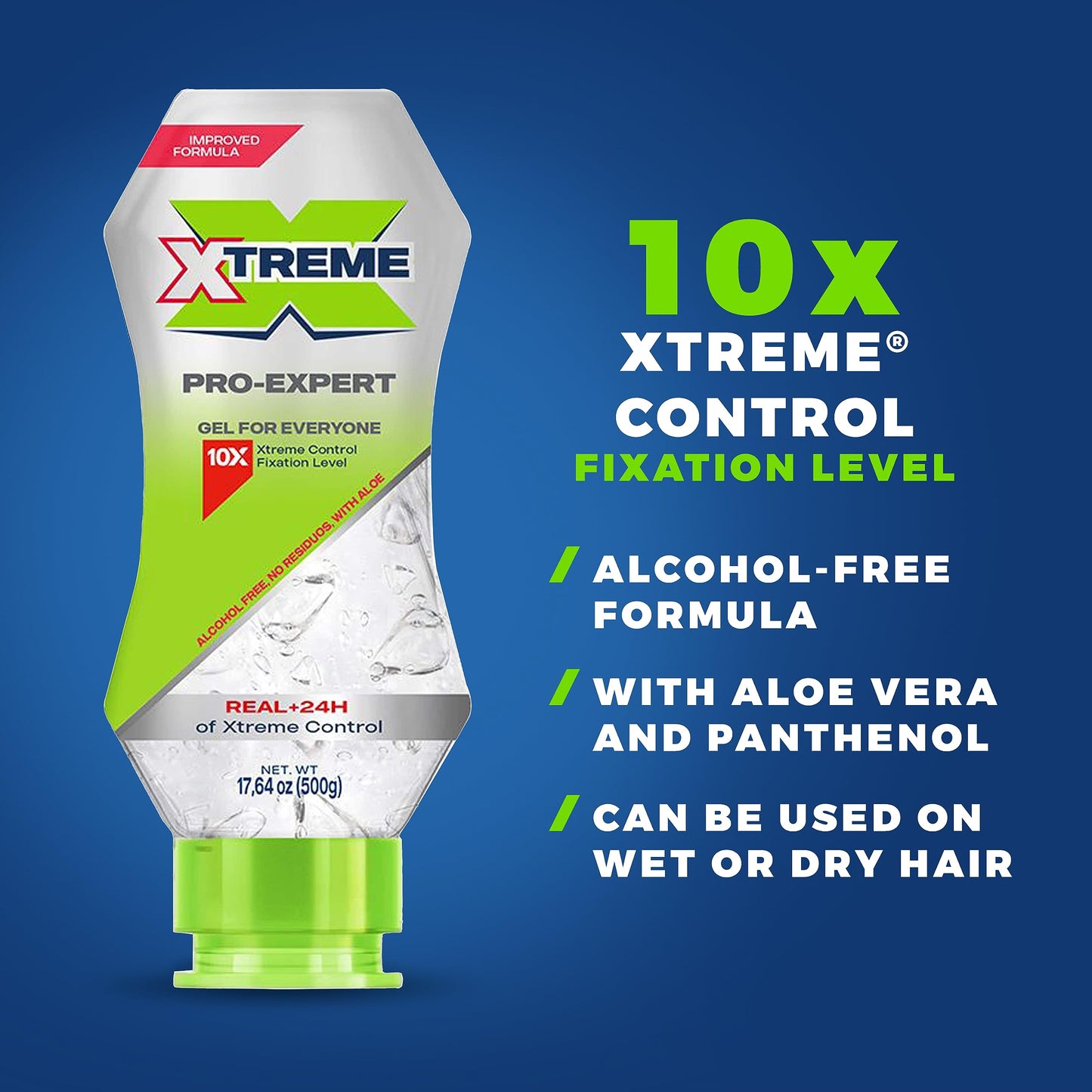 Xtreme Pro-Expert Clear Styling Hair Gel, 17.63 Oz, Pack of 3 Beauty & Personal Care Xtreme