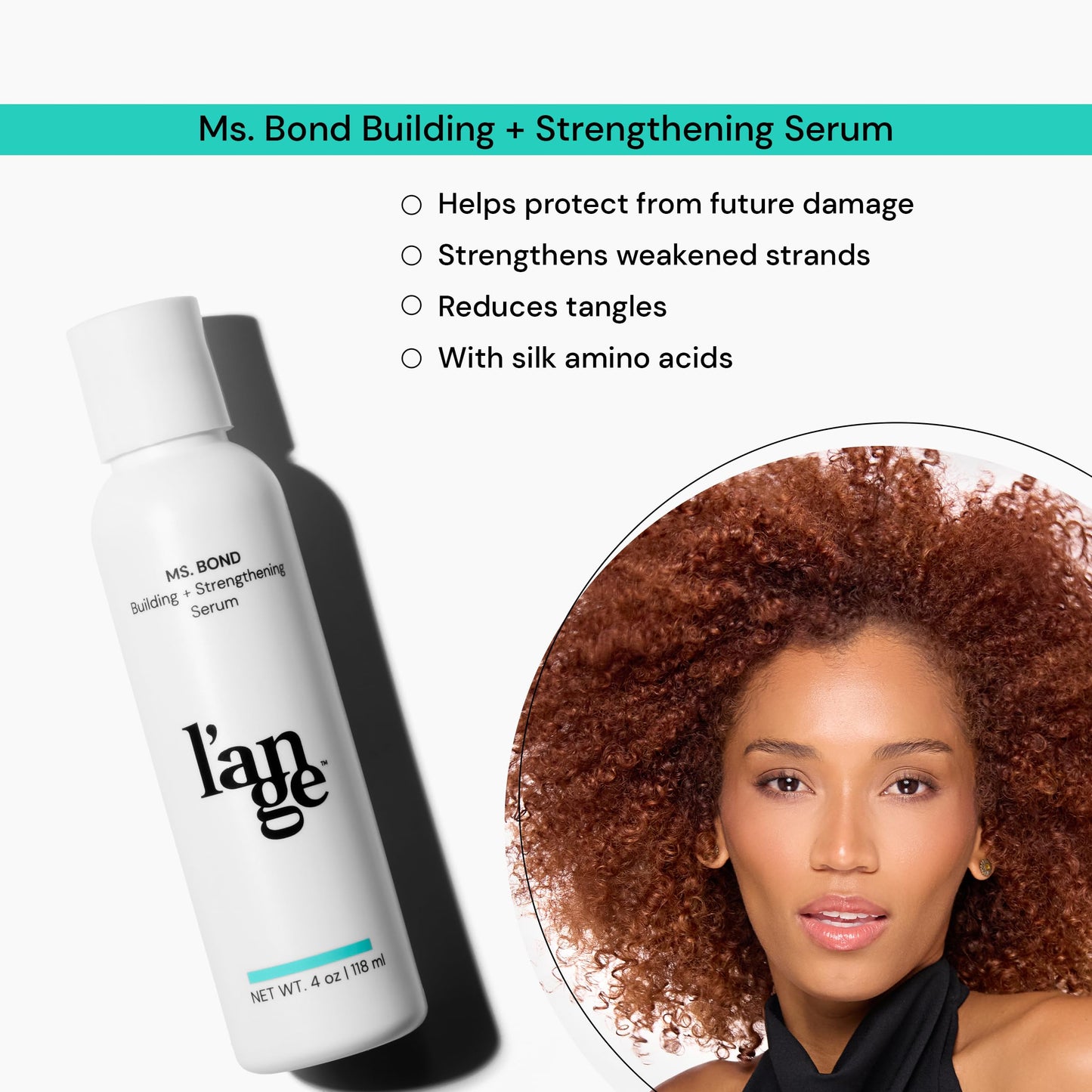 L'ANGE HAIR Ms. Bond Building + Strengthening Hair Serum | Restores Bonds | Intensive Treatment for Breakage Recovery | Mask for Smooth Finish | Beauty & Personal Care L'ANGE HAIR