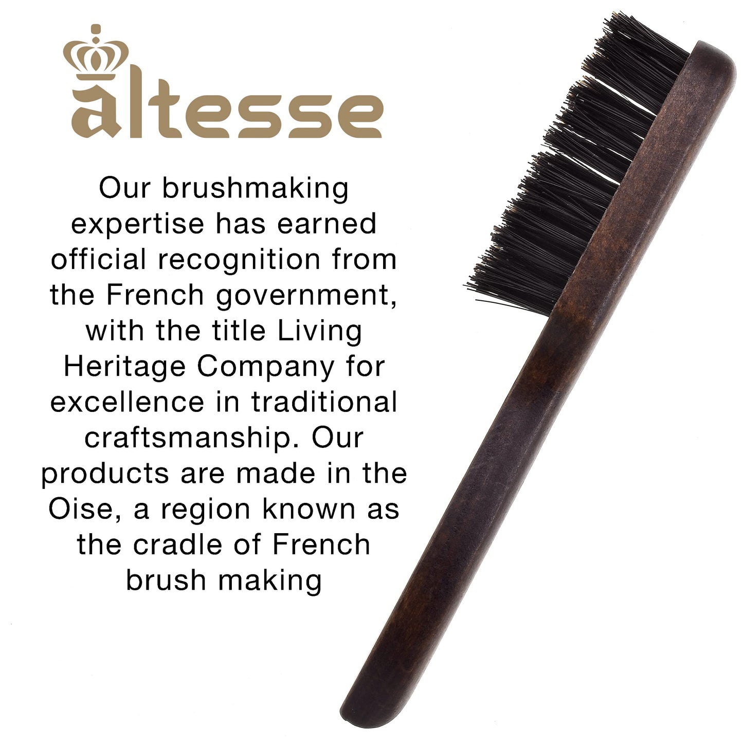 Altesse 320 PM Boar Bristle Beard Brush for Men Beard and Mustache Beard Grooming Kit Dark Beechwood Small Beard Brush Mini with 3 Rows of 100% Firm Beauty & Personal Care Altesse