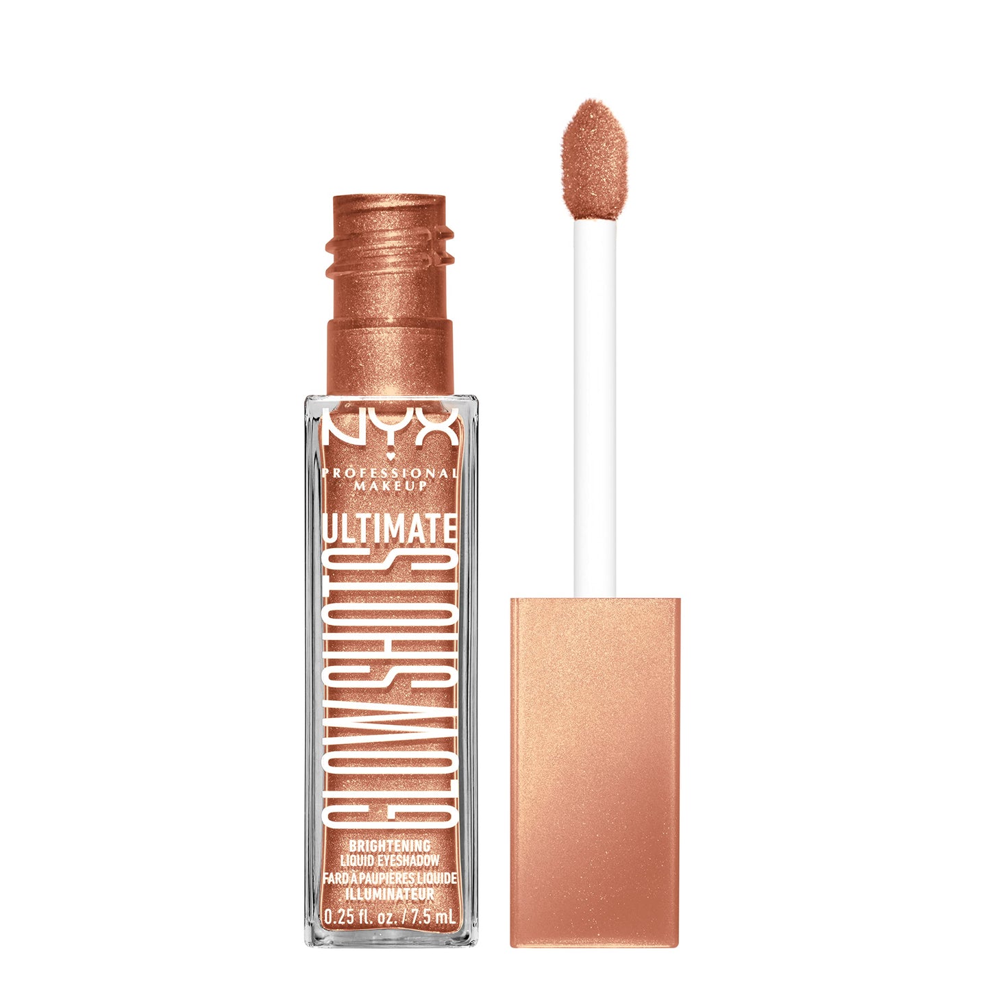 NYX PROFESSIONAL MAKEUP Ultimate Glow Shots, Liquid Eyeshadow, Long-Lasting Shimmer Eye Shadow with Vitamin C - Twisted Tangerine Beauty & Personal Care NYX PROFESSIONAL MAKEUP