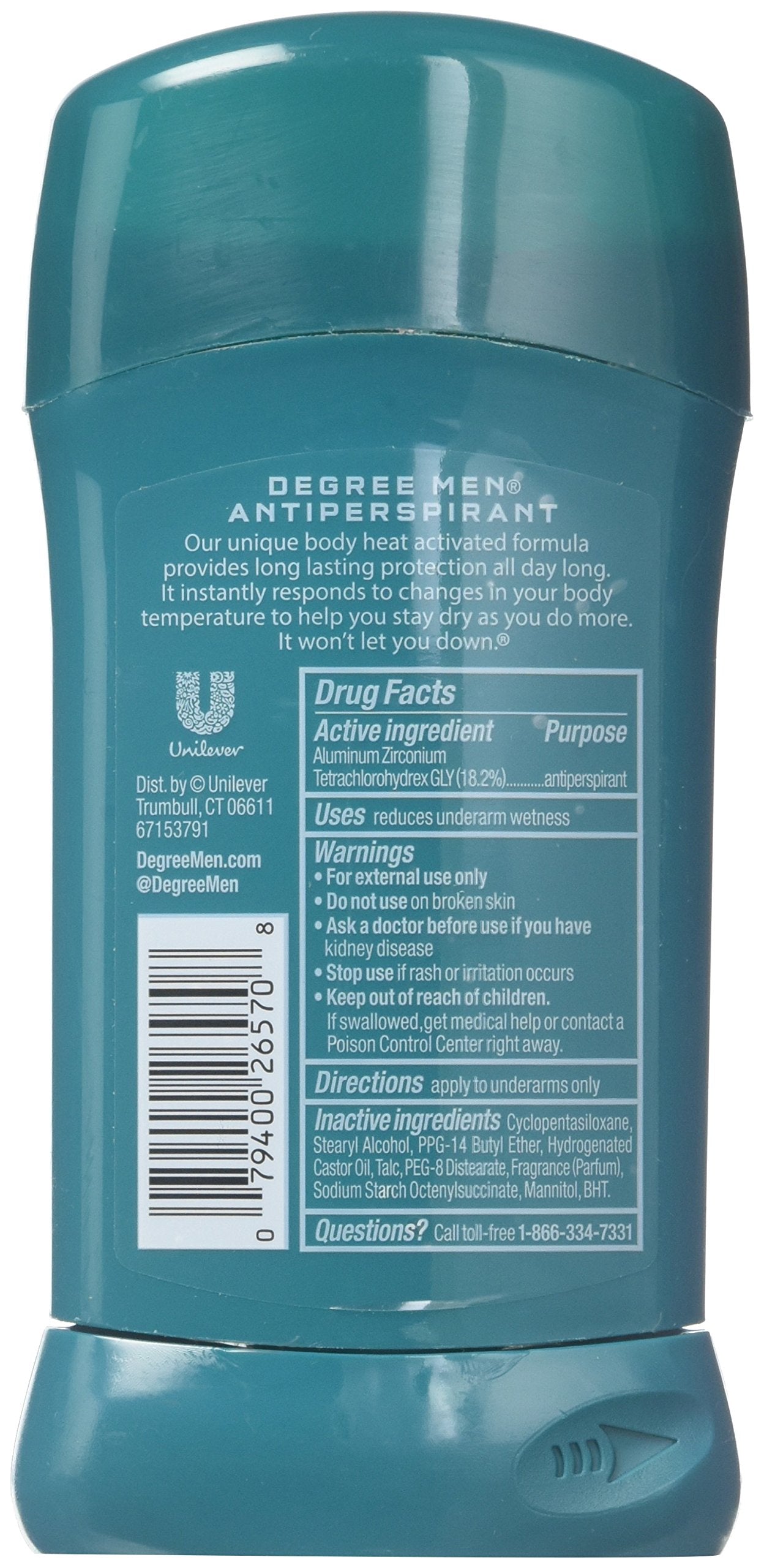 Degree Men Protection Antiperspirant Deodorant, Sport 2.7 oz (Pack of 4) Beauty and Personal Care Degree