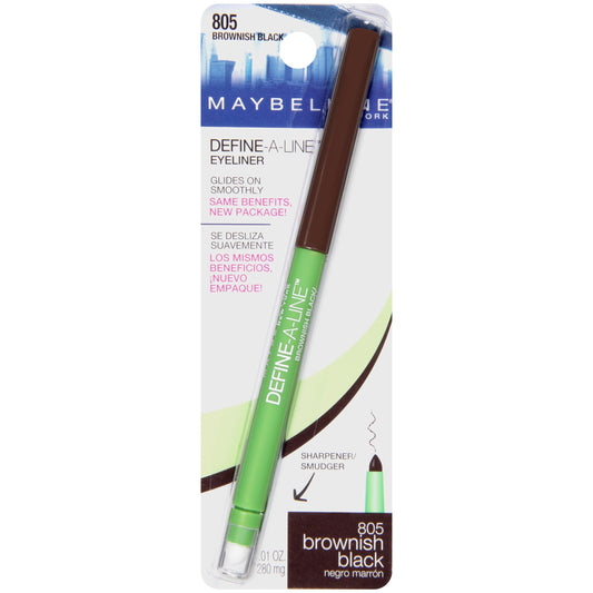 Myb D-A-L Liner Brwn/Blck Size 03 Maybelline Define-A-Line Eye Liner Brownish Black 805