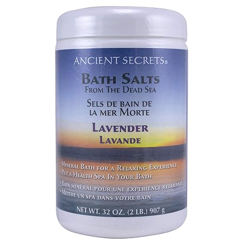 Ancient Secrets Mineral Baths, Aromatherapy Dead Sea, Lavender, 32 oz (2 Lbs) 908 G (Pack of 2) Beauty & Personal Care ANCIENT SECRETS