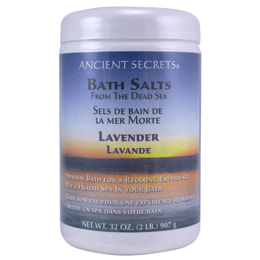 Ancient Secrets Mineral Baths, Aromatherapy Dead Sea, Lavender, 32 oz (2 Lbs) 908 G (Pack of 2) Beauty & Personal Care ANCIENT SECRETS