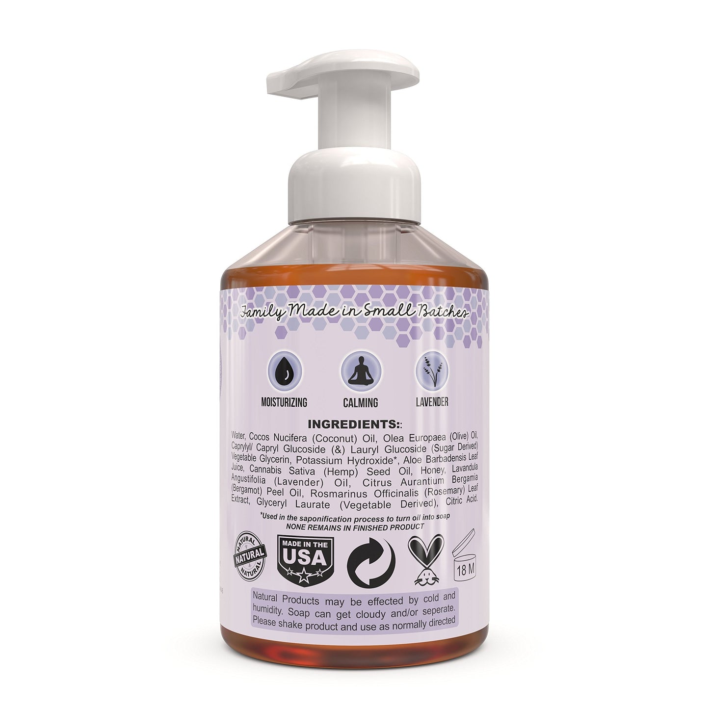 Beessential All Natural Foaming Hand Soap, Lavender and Bergamot Essential Oils, Made with Moisturizing Aloe & Honey - Made in the USA, 16 oz Beauty & Personal Care Beessential