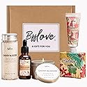 BFFLOVE Gift Set for Women - 5pcs Cherry Blossom Spa Gifts for Women, Birthday, Anniversary, Mother's Day Gifts for Her with Massage Oil, Scented Beauty & Personal Care # BFFLOVE