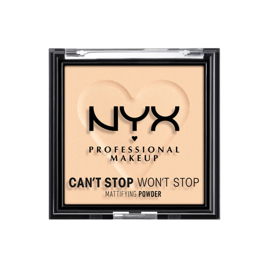 NYX PROFESSIONAL MAKEUP Can't Stop Won't Stop Mattifying Pressed Powder - Light Beauty & Personal Care NYX PROFESSIONAL MAKEUP