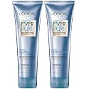 L'Oreal Paris Sulfate Free Shampoo and Conditioner for Curly Hair, Lightweight, Anti-Frizz Hair Care with Coconut Oil, EverPure, 8.5 Fl Oz, Set of 2 Beauty & Personal Care L'Oreal Paris