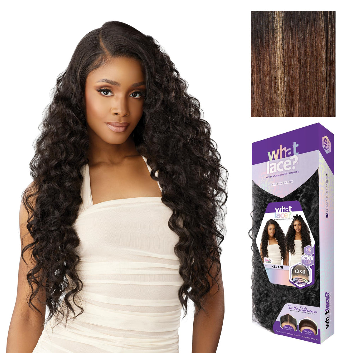 Sensationnel What Lace 13x6 Wig-Kelani, BALAYAGEMOCHA