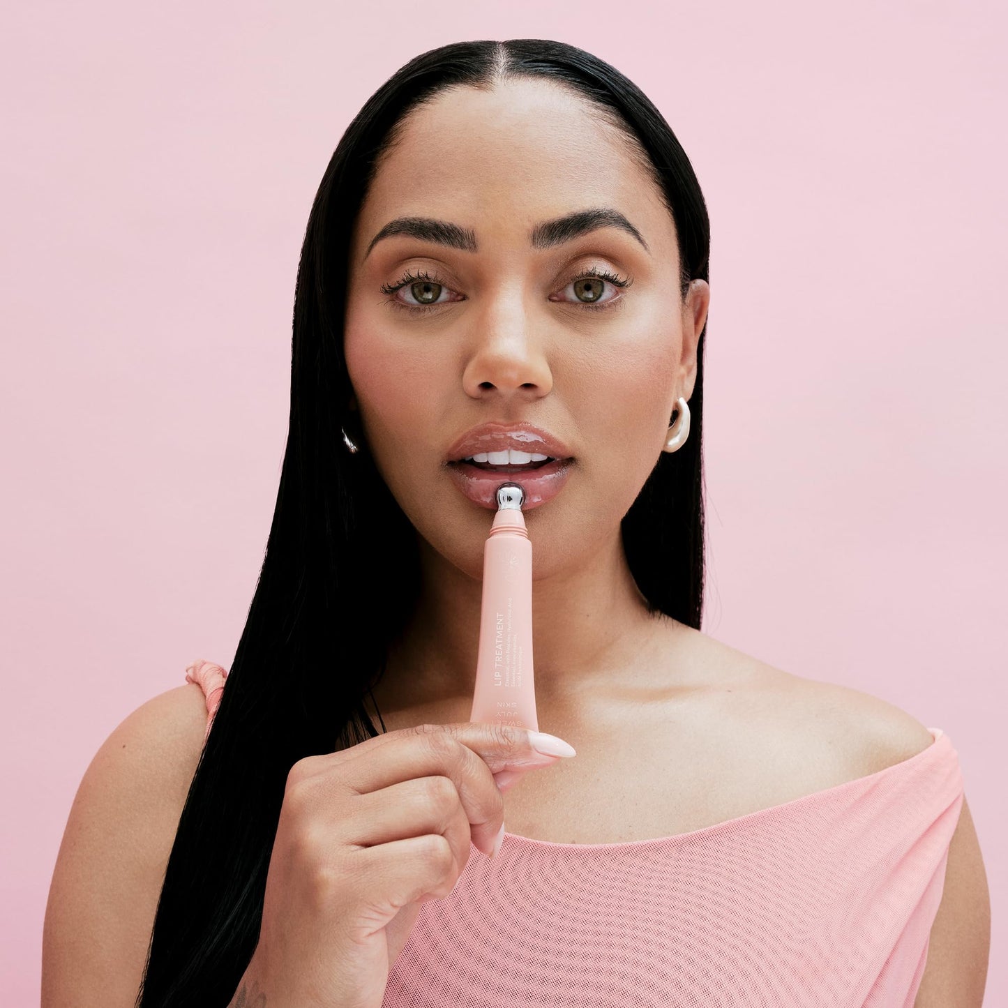 SWEET JULY SKIN Lip Treatment - Hydrating & Plumping Lip Balm with a Lip Peptide and Antioxidant Fruit Oils, Smooths & Softens, Vegan, Clean, 0.5 oz Beauty & Personal Care SWEET JULY