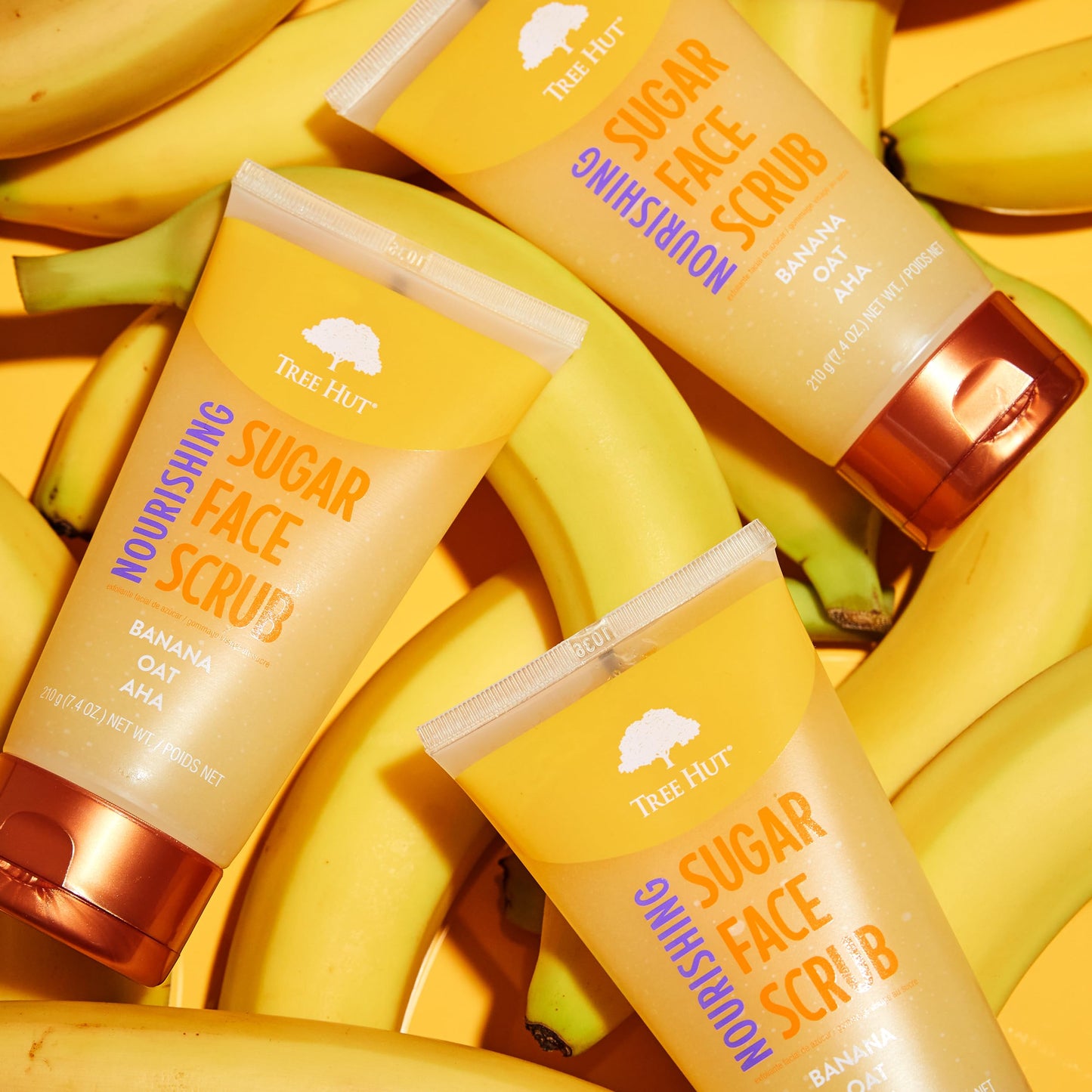 Tree Hut Nourishing Banana & Oat Face Scrub | Deep Cleans Pores to Remove Dead Skin & Impurities | Nourishing Essential Body Care | 7.4 fl oz. Beauty & Personal Care Tree Hut