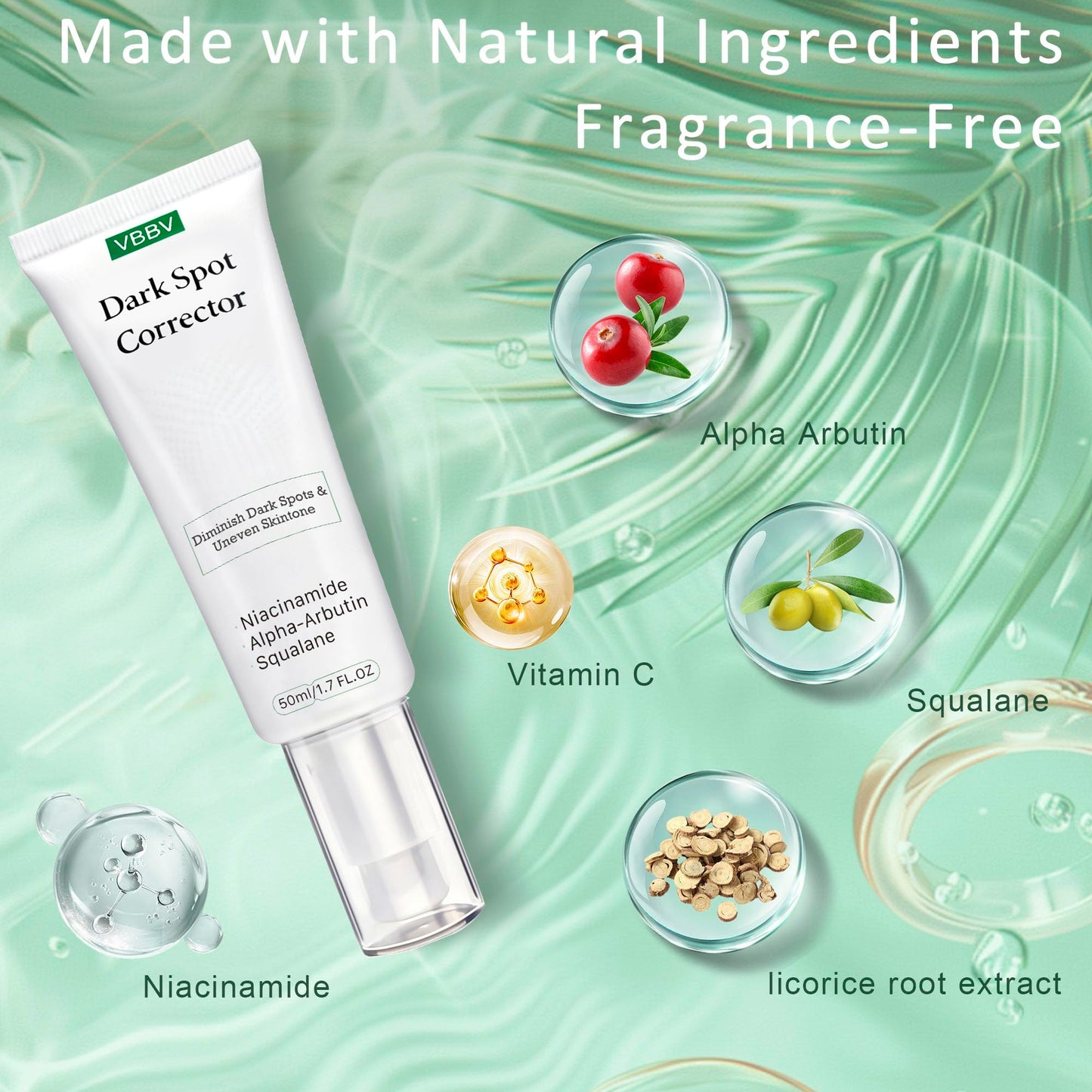 Dark Spot Remover for Face & Body - Dark Spot Corrector Serum for Hyperpigmentation, Brown Spots & Melasma Treatment - 1.7 fl oz Beauty & Personal Care VBBV