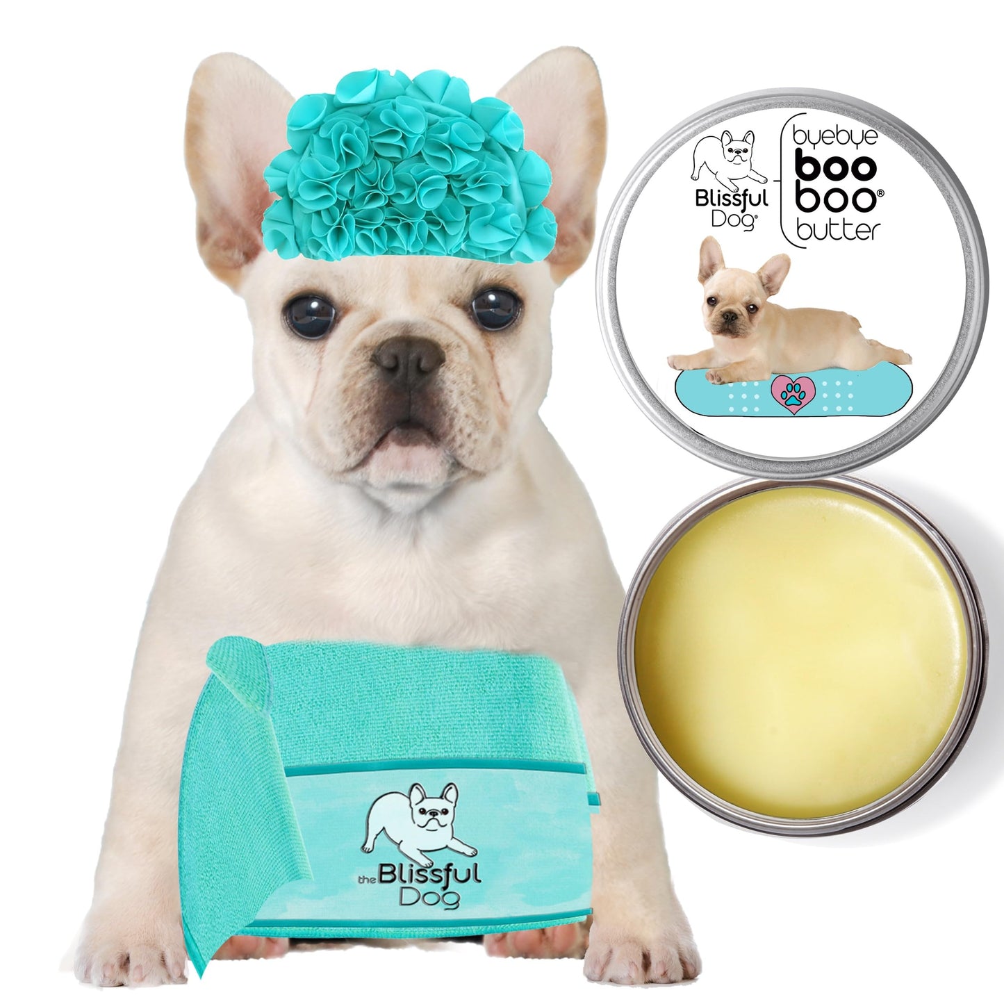 The Blissful Dog 1 oz TIN French Bulldog Booboo Butter Beauty and Personal Care The Blissful Dog