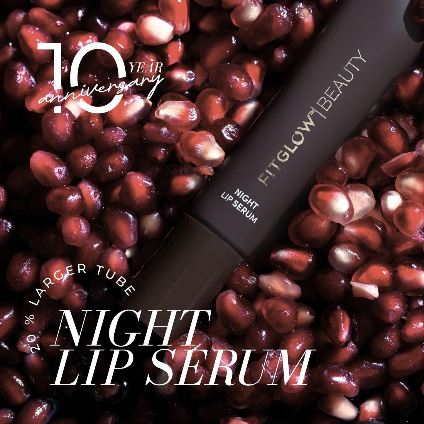 Fitglow Beauty - Night Lip Serum 10 Year Anniversary - Lip Sleeping Mask - Plant-Powered Natural Overnight Lip Mask Treatment - Hydrating Moisturizer Beauty and Personal Care FITGLOW