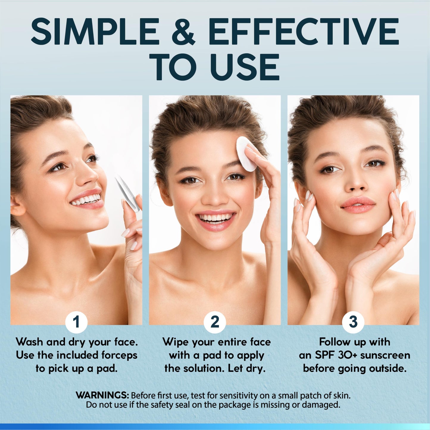 NUVADERMIS 35% Glycolic Acid Peel Pads - Exfoliating Facial Resurfacing for Blackheads, Dark Spots, and Acne - Safe for Sensitive Skin - 60 Beauty & Personal Care NUVADERMIS