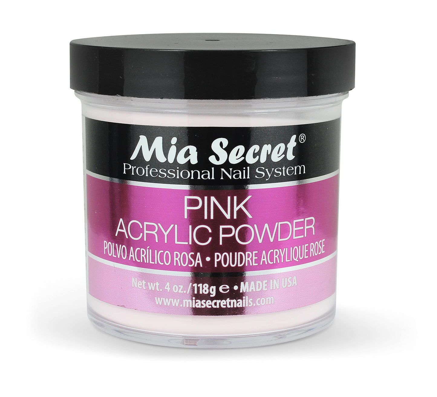 Mia Secret Pink Acrylic Powder 4 oz. Beauty & Personal Care Mia Secret