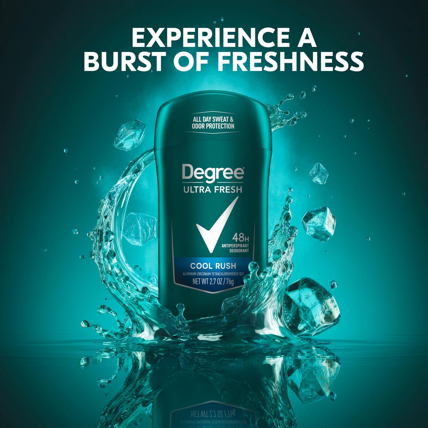 Degree Men Ultra Fresh Antiperspirant Deodorant Stick for Men 4 Pack Cool Rush 2.7 oz Beauty and Personal Care Degree