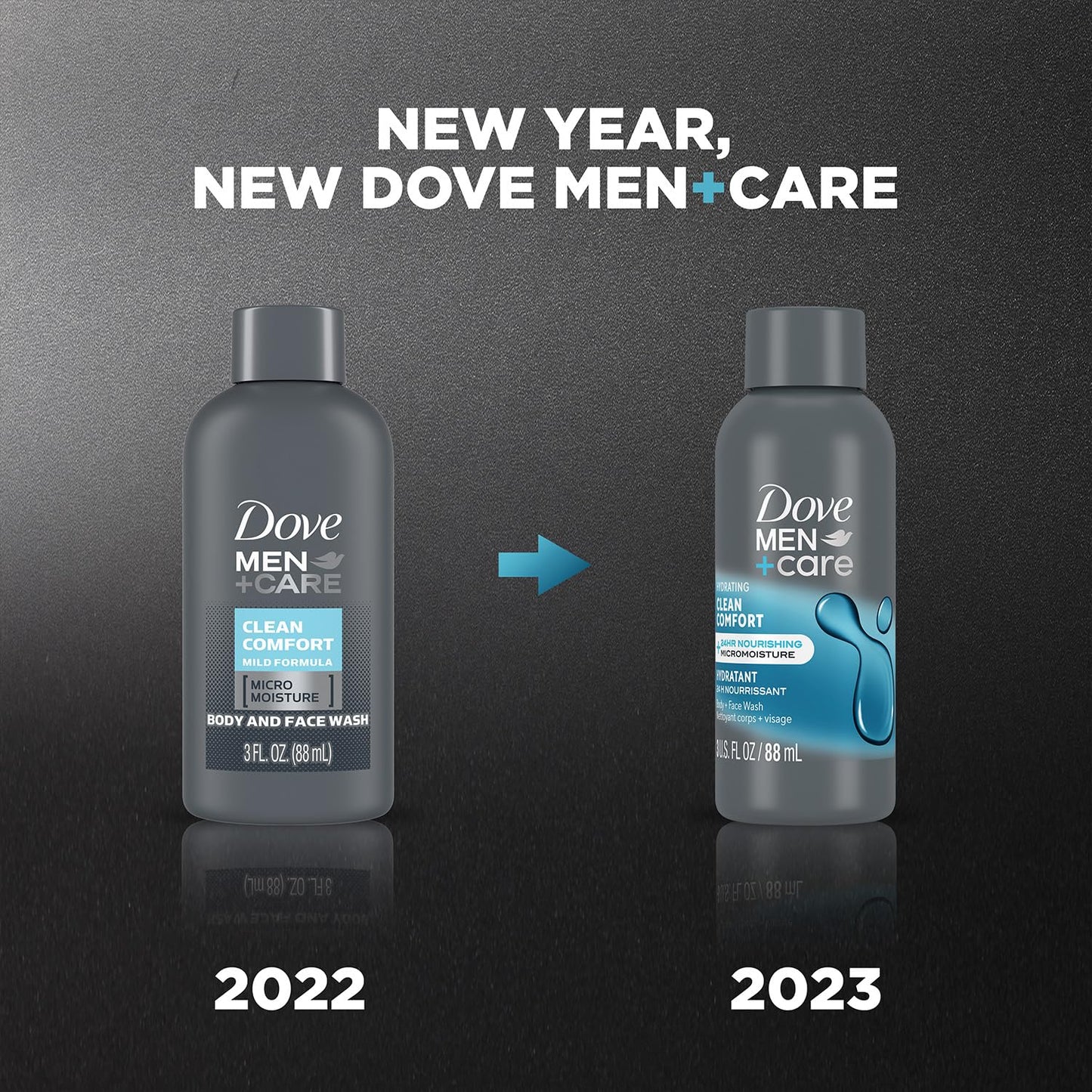 DOVE MEN +CARE Hydrating Clean Comfort Body and Face Wash with 24-Hour Nourishing Micromoisture Technology Body Wash for Men, 3 oz (3 pack) Beauty & Personal Care DOVE MEN + CARE