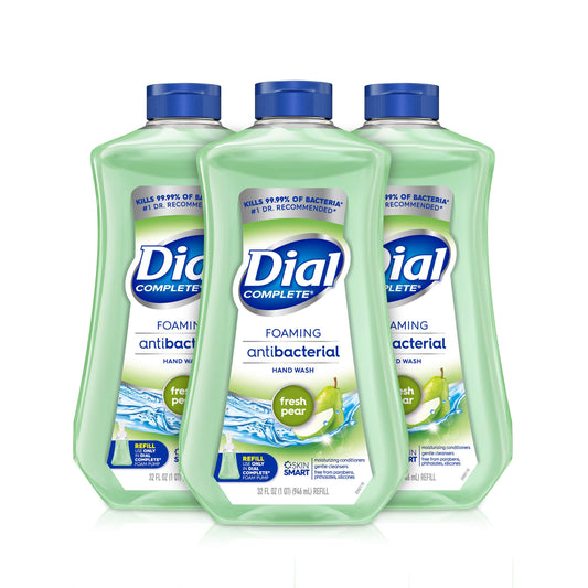 Dial Complete Antibacterial Foaming Hand Wash Refill, Fresh Pear, 32 fl oz (Pack of 3) Beauty & Personal Care Dial
